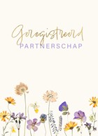 kaart met bloemen voor geregistreerd partnerschap